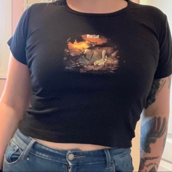 Meat Loaf The Monster is Loose Baby Doll Style Shirt Size Small - Picture 3 of 5